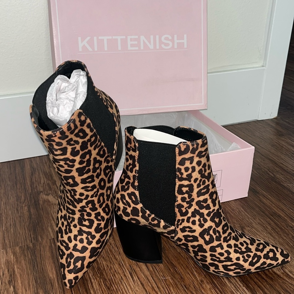 Kittenish Leopard Suede Booties